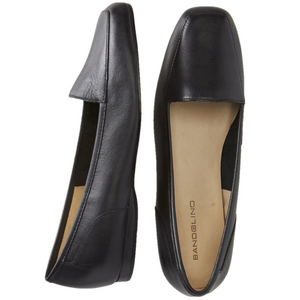 Bandolino Women's Liberty Loafer Black Leather 10 N Narrow flats
